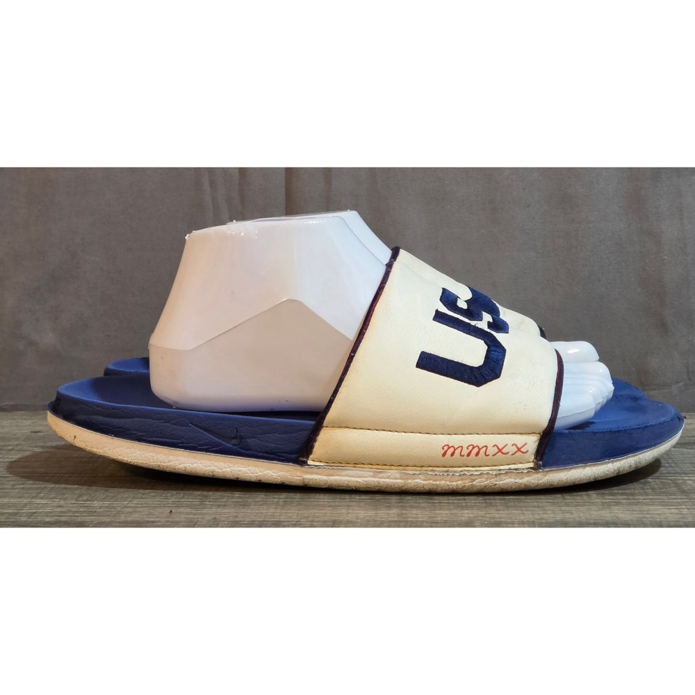 Nike Offcourt USA Slip On Slide Sandals Men's Size 11 Blue White